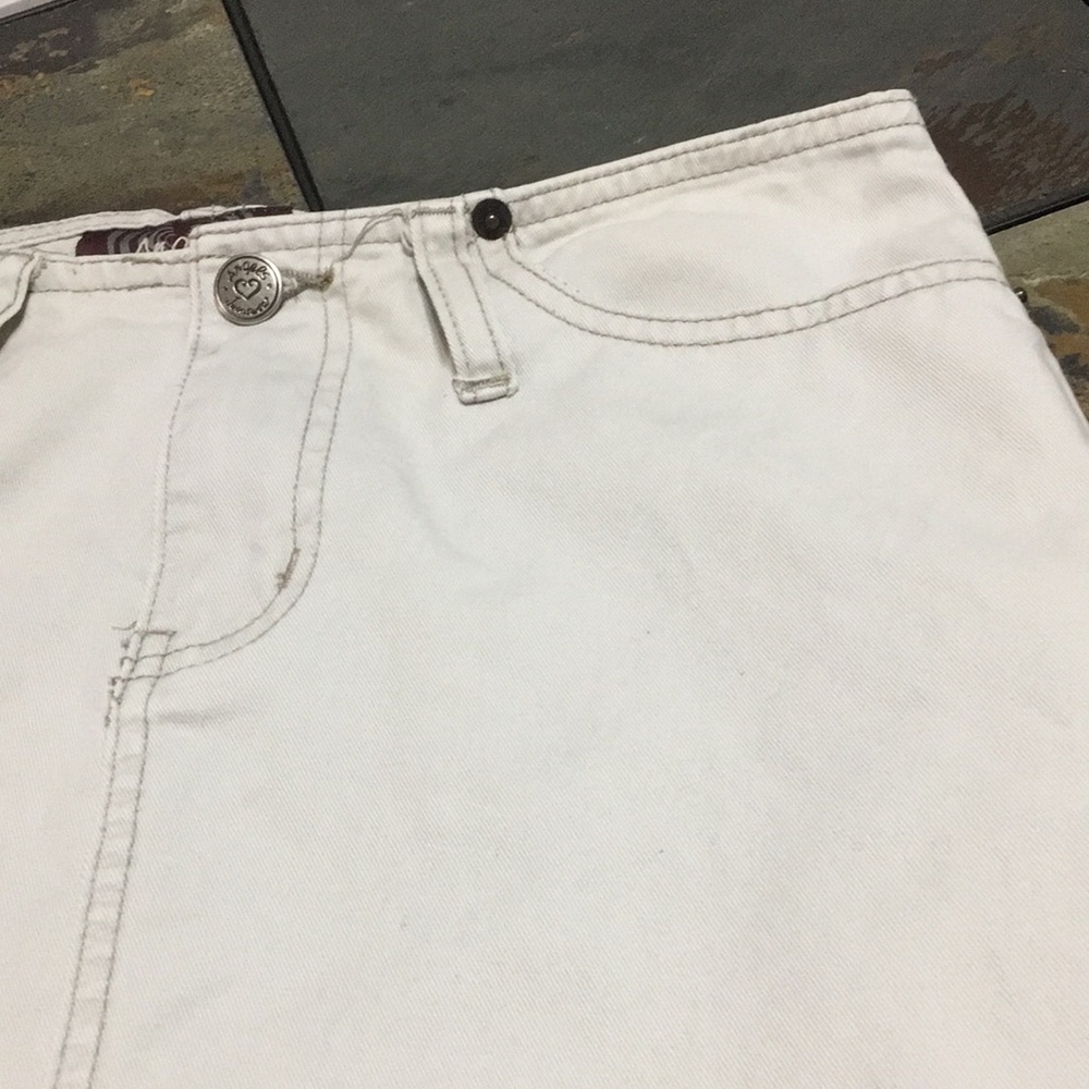 Angels White denim skirt - Picture 3 of 9